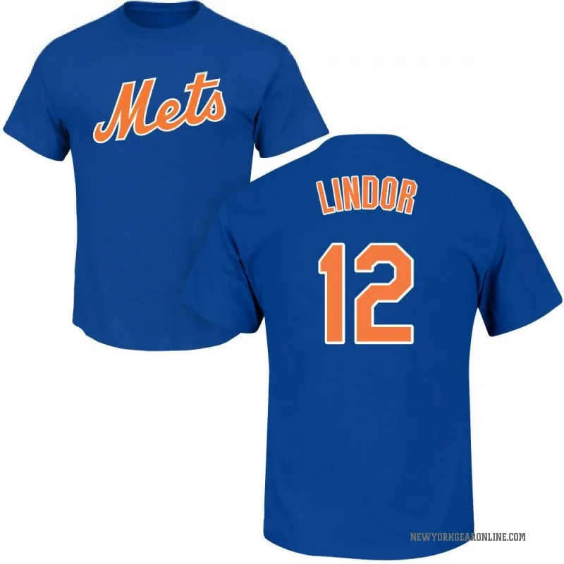 Francisco Lindor Men's Royal New York Mets Roster T-Shirt -