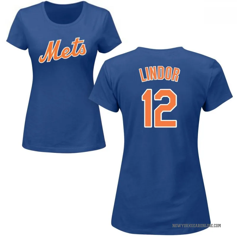 Francisco Lindor Women's Royal New York Mets Roster T-Shirt -