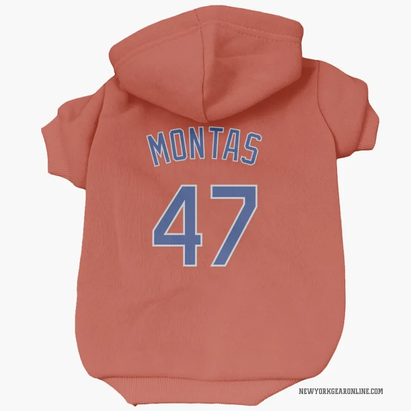 Frankie Montas  Black New York Mets  Cat & Dog Pet Hoodie