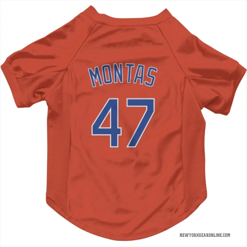 Frankie Montas  Black New York Mets  Cat & Dog Pet Jersey