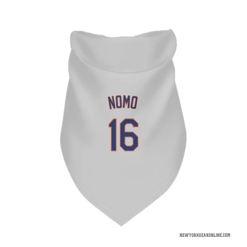 Hideo Nomo  Gray New York Mets  Cat & Dog Pet Bandana
