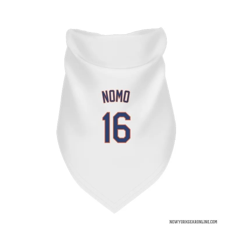 Hideo Nomo  White New York Mets  Cat & Dog Pet Bandana