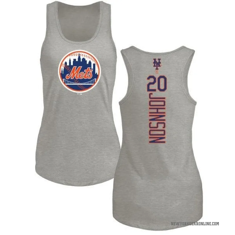 Howard Johnson Women's Ash New York Mets Backer Tank Top -
