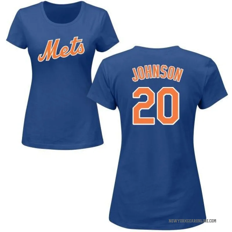 Howard Johnson Women's Royal New York Mets Roster T-Shirt -