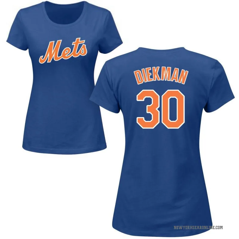 Jake Diekman Women's Royal New York Mets Roster T-Shirt -