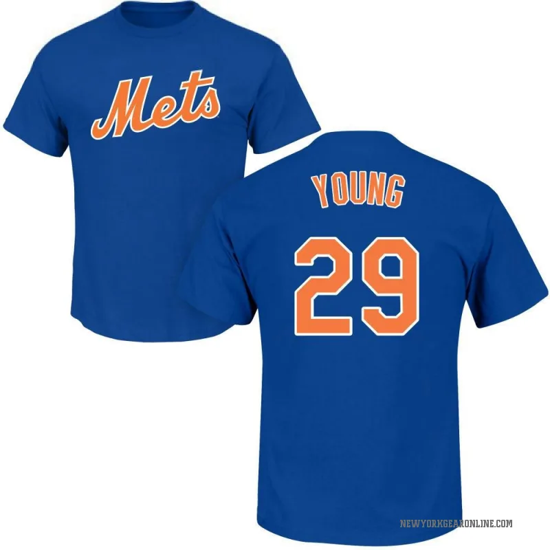 Jared Young Men's Royal New York Mets Roster T-Shirt -