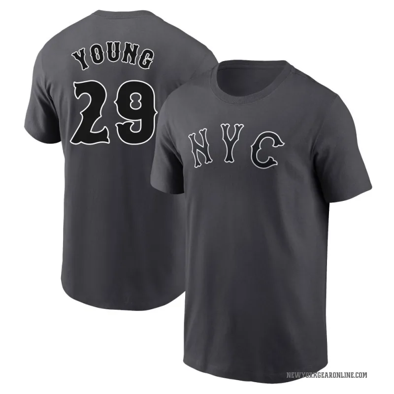 Jared Young Youth New York Mets Graphite 2024 City Connect Fuse T-Shirt