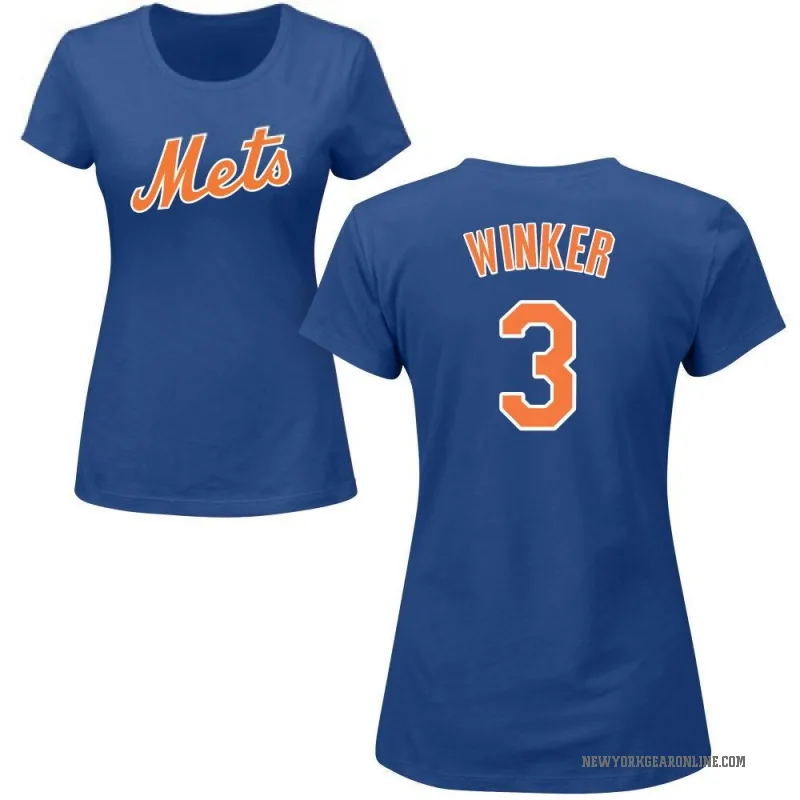 Jesse Winker Women's Royal New York Mets Roster T-Shirt -