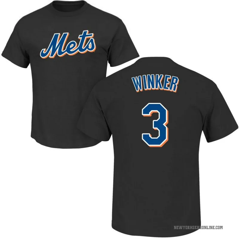 Jesse Winker Youth Black New York Mets Roster T-Shirt -