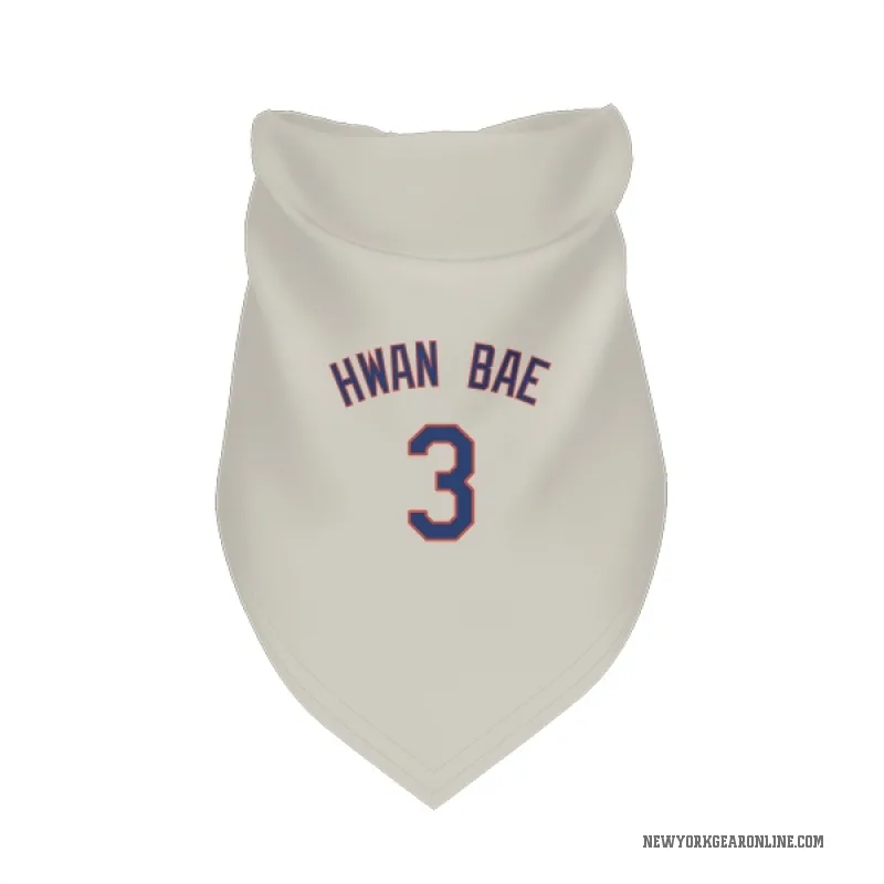 Ji Hwan Bae  Cream New York Mets  Cat & Dog Pet Bandana