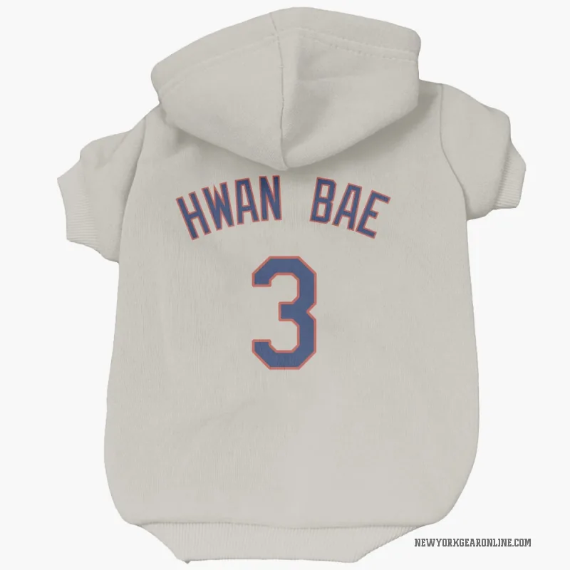 Ji Hwan Bae  Cream New York Mets  Cat & Dog Pet Hoodie