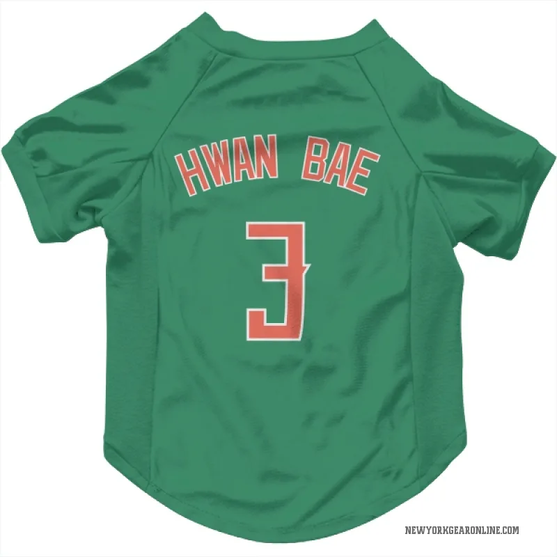 Ji Hwan Bae  Green New York Mets  Cat & Dog Pet Jersey