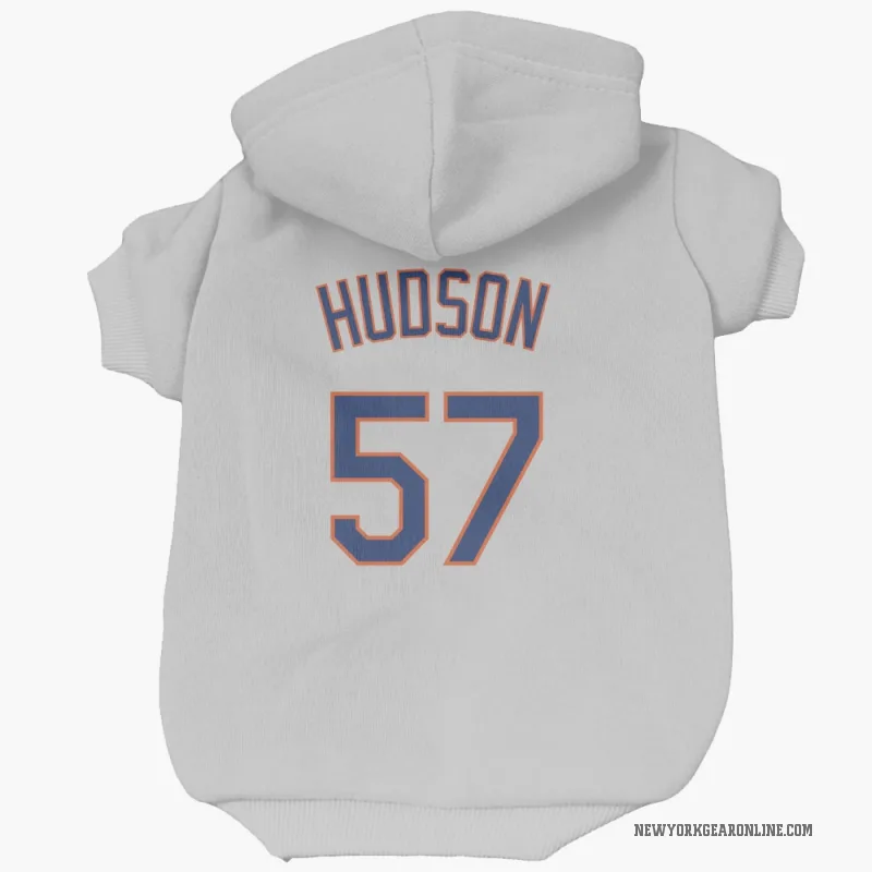 Joe Hudson  Gray New York Mets  Cat & Dog Pet Hoodie