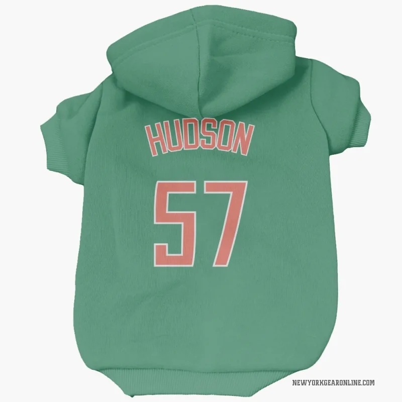 Joe Hudson  Green New York Mets  Cat & Dog Pet Hoodie