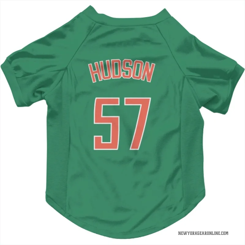 Joe Hudson  Green New York Mets  Cat & Dog Pet Jersey