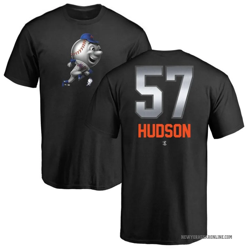 Joe Hudson Men's Black New York Mets Midnight Mascot T-Shirt -