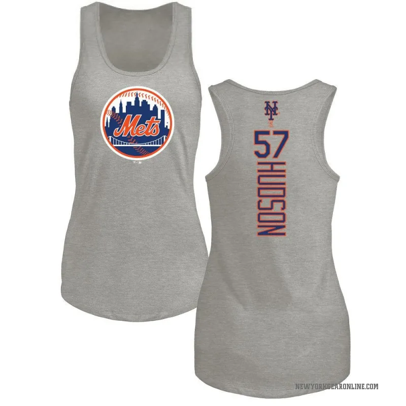 Joe Hudson Women's Ash New York Mets Backer Tank Top -