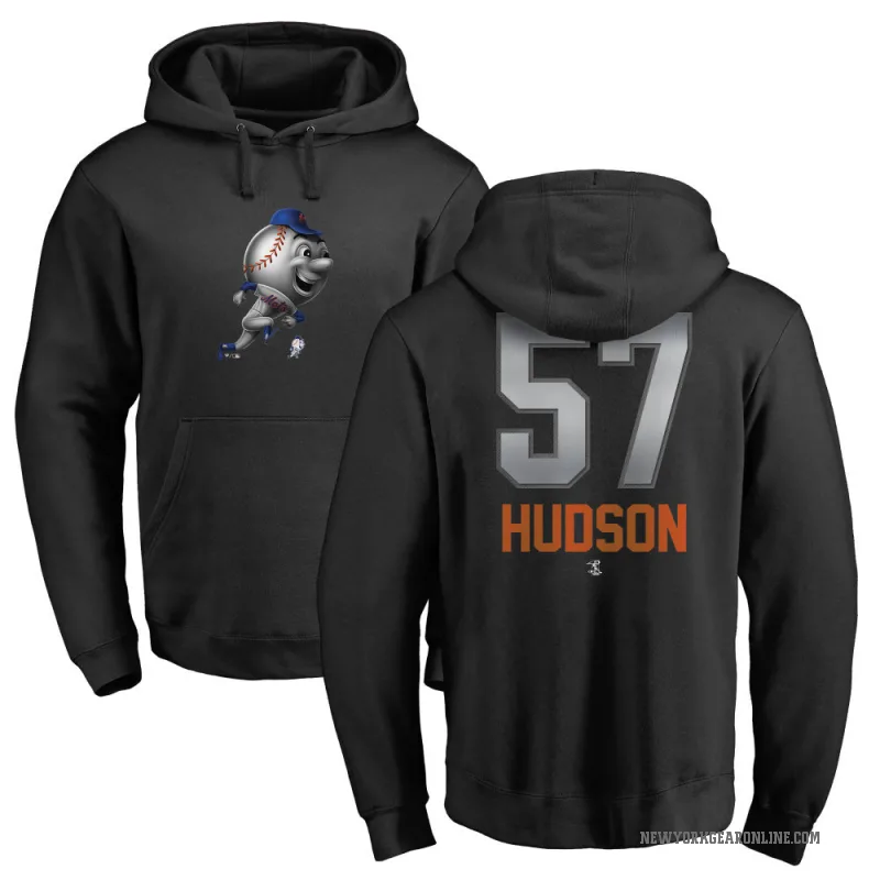 Joe Hudson Youth Black New York Mets Branded Midnight Mascot Pullover Hoodie -
