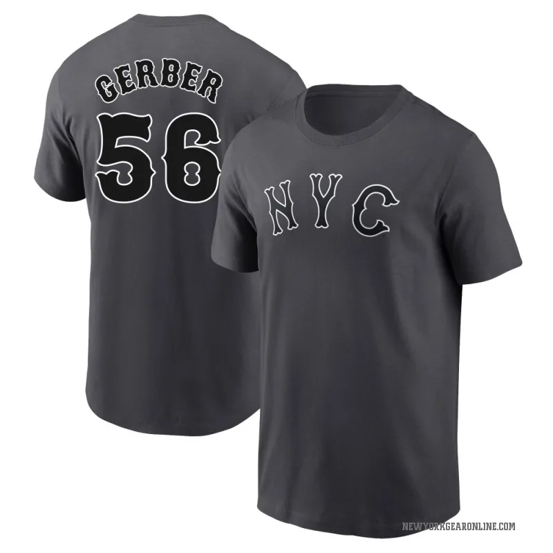 Joey Gerber Men's New York Mets Graphite 2024 City Connect Fuse T-Shirt