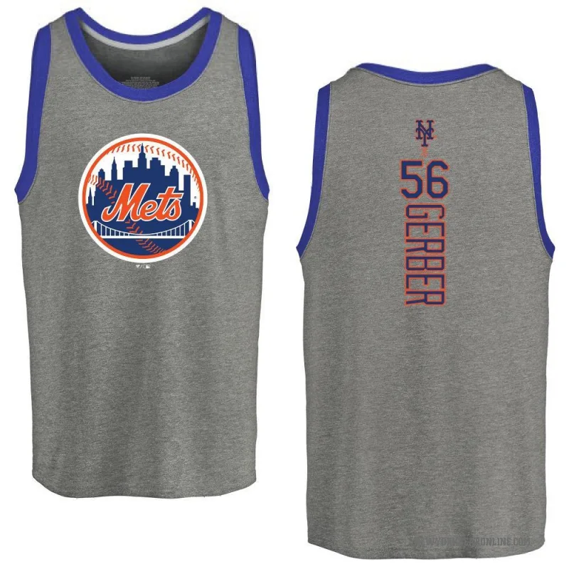 Joey Gerber Youth Ash New York Mets Backer Tank Top -