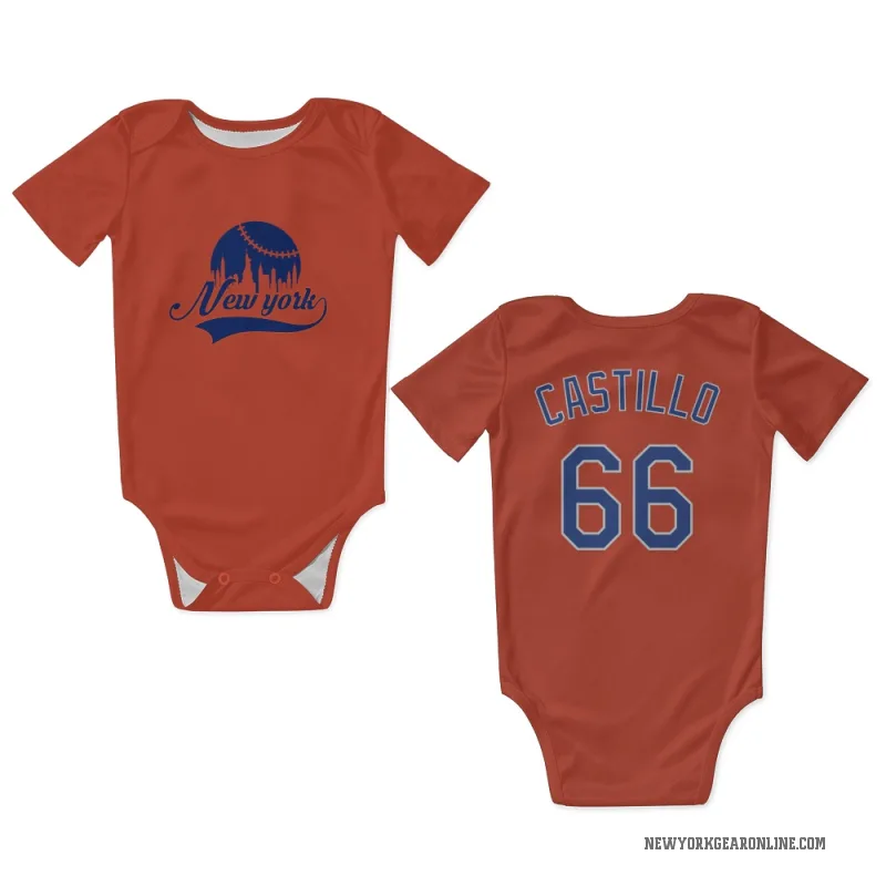 Jose Castillo  Black New York Mets  Newborn & Infant Bodysuit