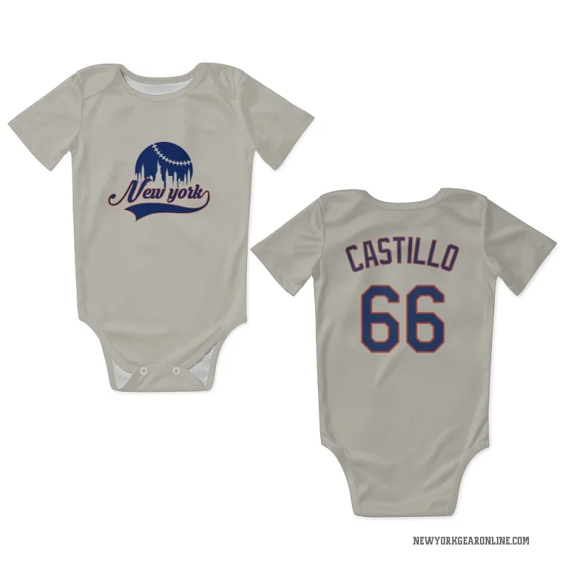 Jose Castillo  Cream New York Mets  Newborn & Infant Bodysuit