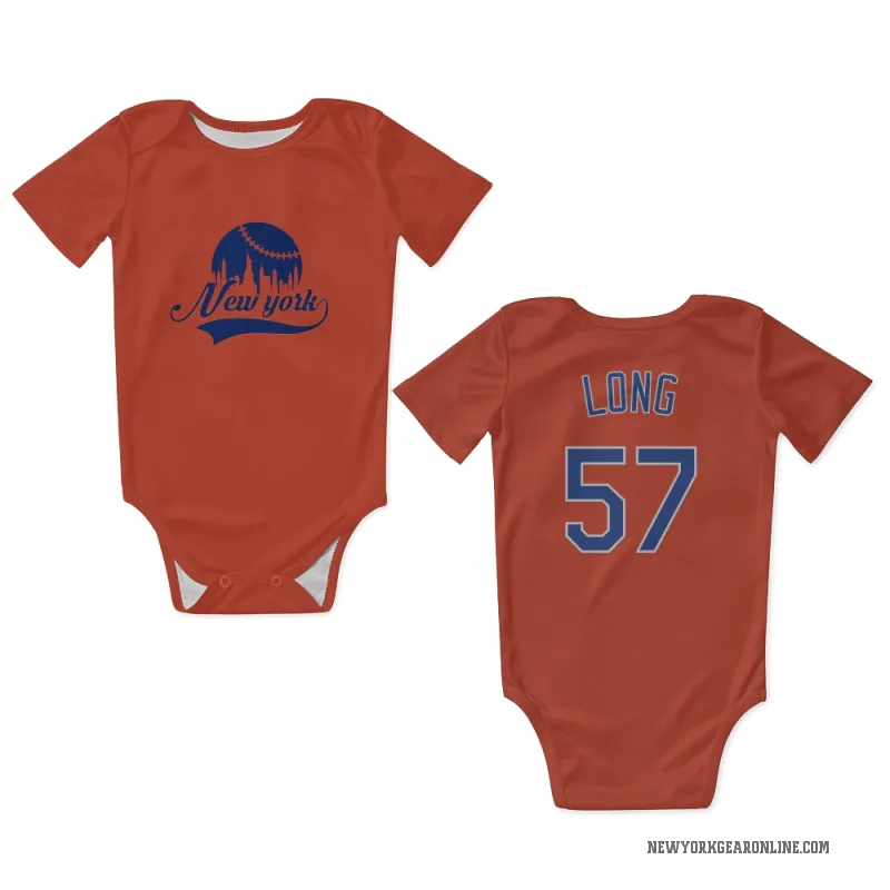 Kevin Long  Black New York Mets  Newborn & Infant Bodysuit
