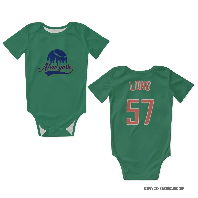 Kevin Long  Green New York Mets  Newborn & Infant Bodysuit