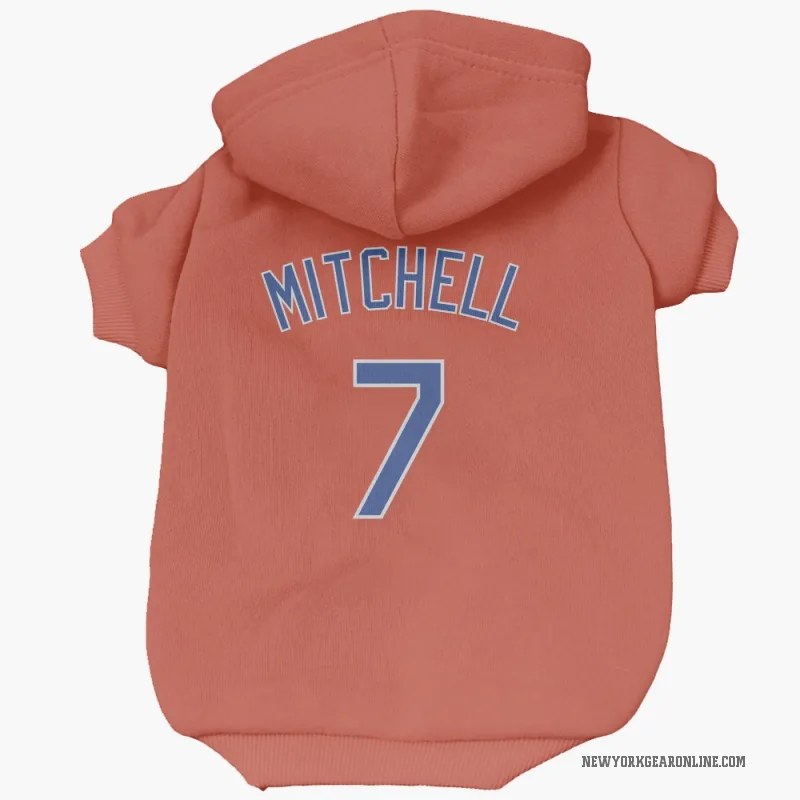 Kevin Mitchell  Black New York Mets  Cat & Dog Pet Hoodie