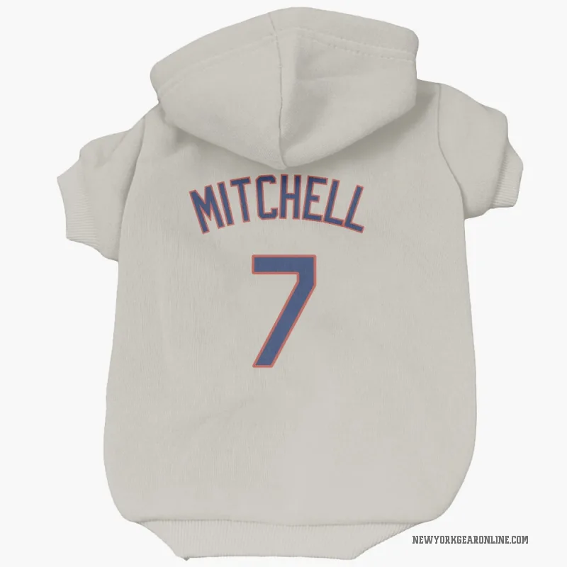 Kevin Mitchell  Cream New York Mets  Cat & Dog Pet Hoodie