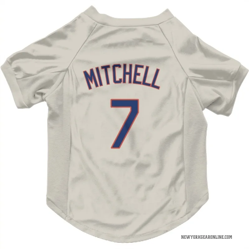 Kevin Mitchell  Cream New York Mets  Cat & Dog Pet Jersey