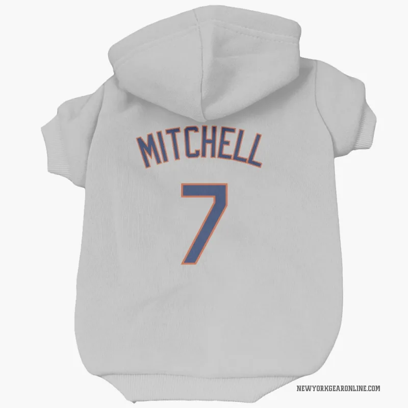 Kevin Mitchell  Gray New York Mets  Cat & Dog Pet Hoodie