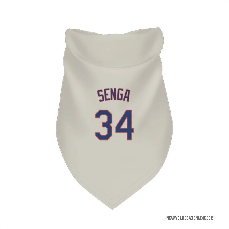 Kodai Senga  Cream New York Mets  Cat & Dog Pet Bandana