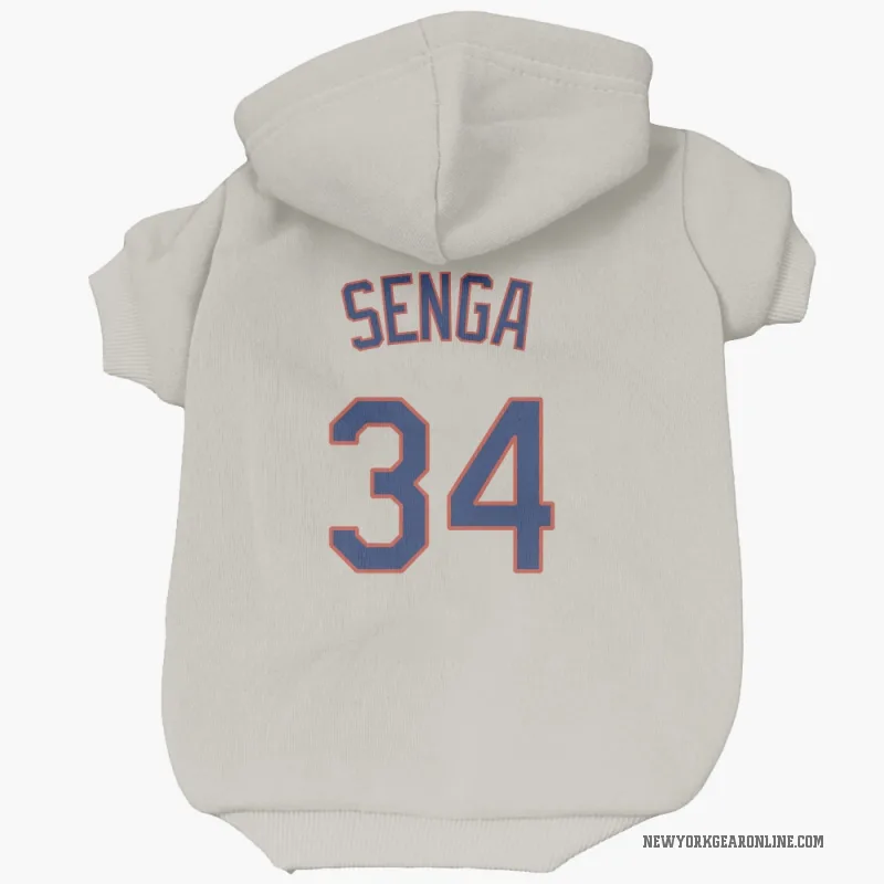 Kodai Senga  Cream New York Mets  Cat & Dog Pet Hoodie