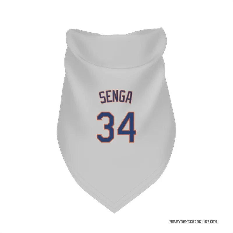 Kodai Senga  Gray New York Mets  Cat & Dog Pet Bandana