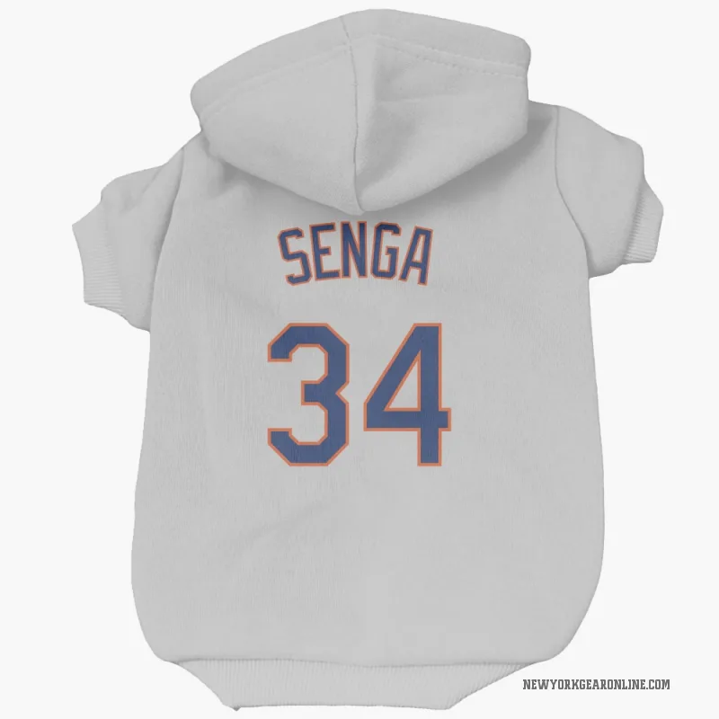 Kodai Senga  Gray New York Mets  Cat & Dog Pet Hoodie