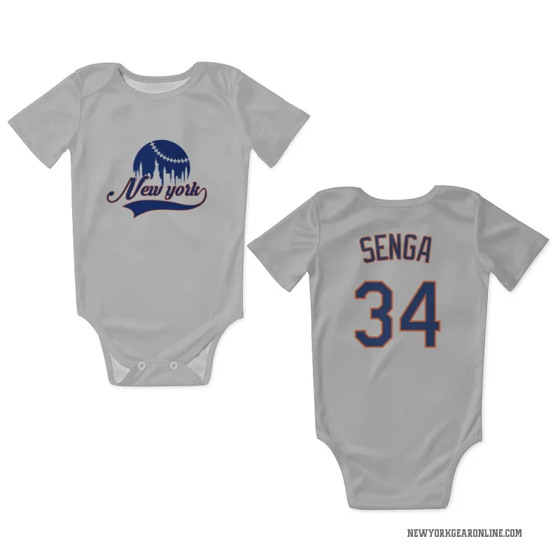 Kodai Senga  Gray New York Mets  Newborn & Infant Bodysuit