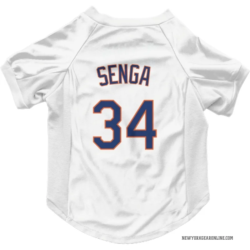 Kodai Senga  White New York Mets  Cat & Dog Pet Jersey