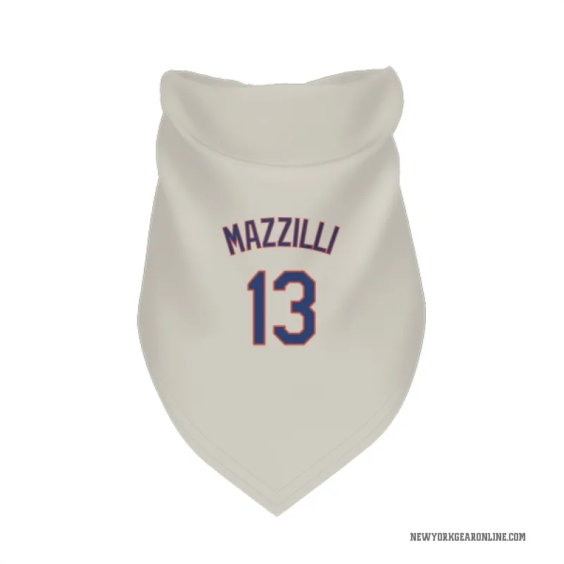 Lee Mazzilli  Cream New York Mets  Cat & Dog Pet Bandana
