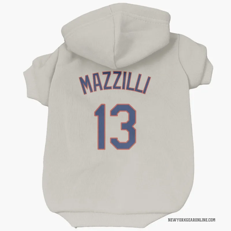 Lee Mazzilli  Cream New York Mets  Cat & Dog Pet Hoodie