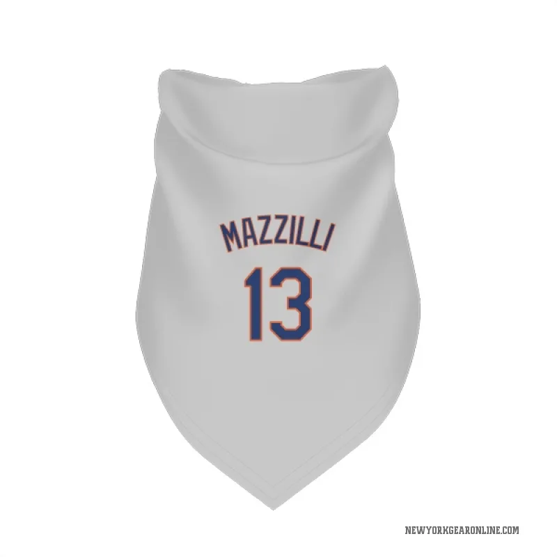 Lee Mazzilli  Gray New York Mets  Cat & Dog Pet Bandana