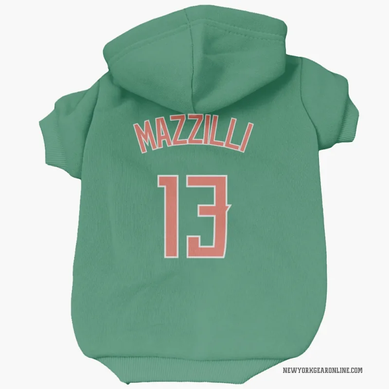 Lee Mazzilli  Green New York Mets  Cat & Dog Pet Hoodie