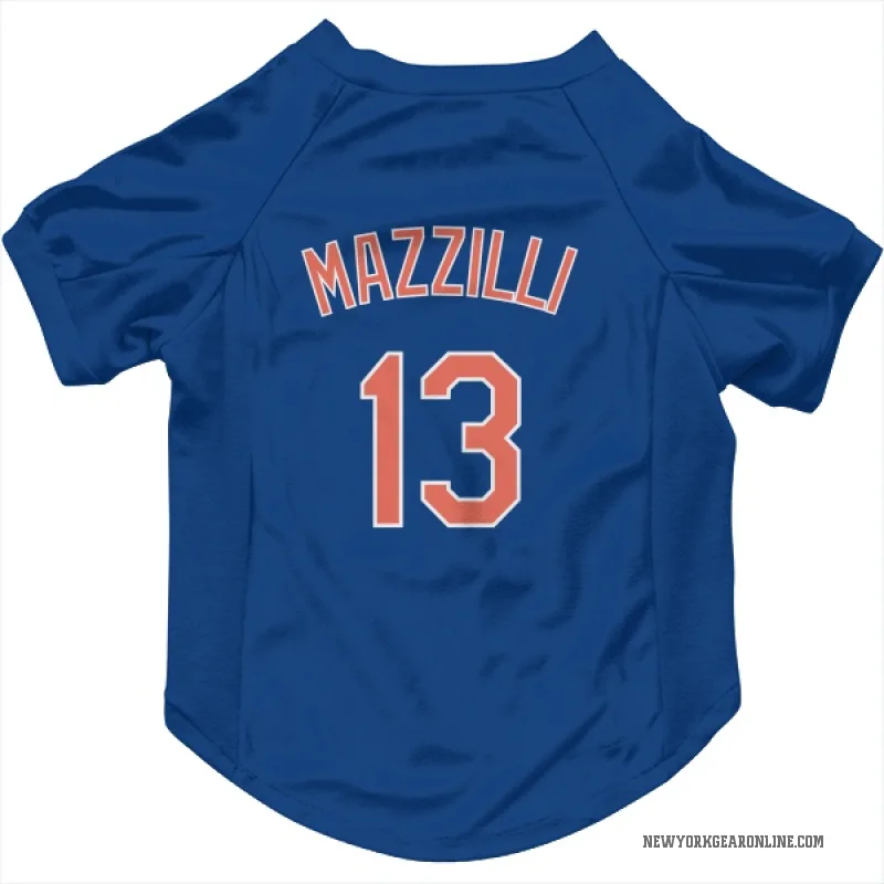 Lee Mazzilli  Royal New York Mets  Cat & Dog Pet Jersey