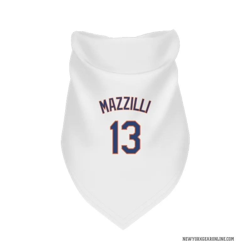 Lee Mazzilli  White New York Mets  Cat & Dog Pet Bandana