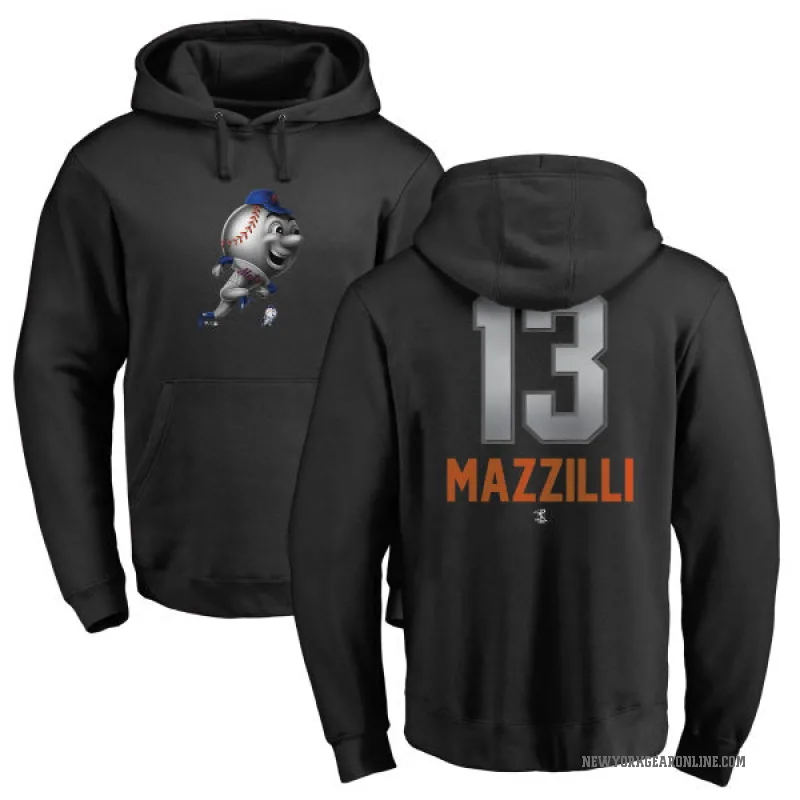 Lee Mazzilli Youth Black New York Mets Branded Midnight Mascot Pullover Hoodie -