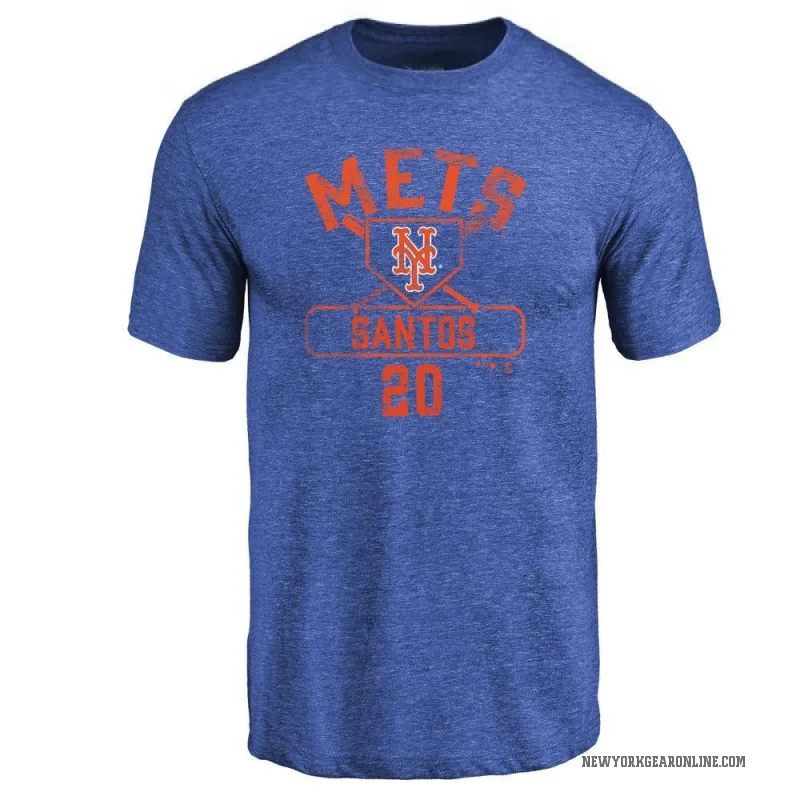 Luis De Los Santos Men's Royal New York Mets Base Runner T-Shirt -