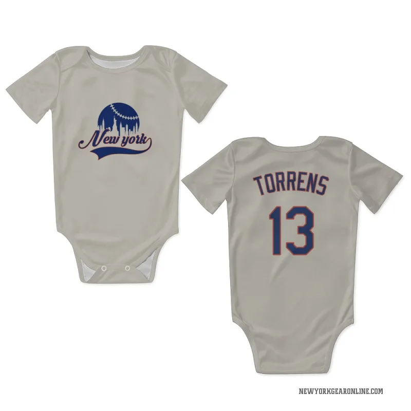 Luis Torrens  Cream New York Mets  Newborn & Infant Bodysuit
