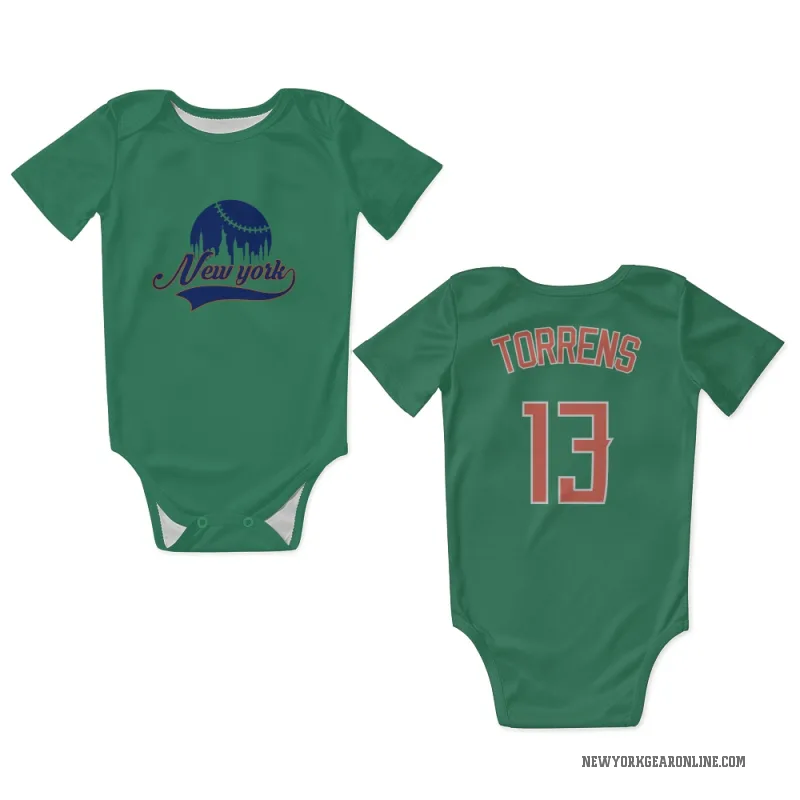 Luis Torrens  Green New York Mets  Newborn & Infant Bodysuit