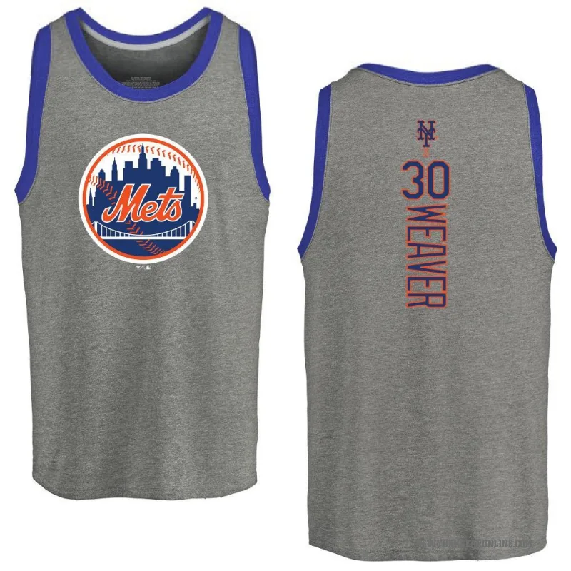Luke Weaver Men's Ash New York Mets Backer Tank Top -