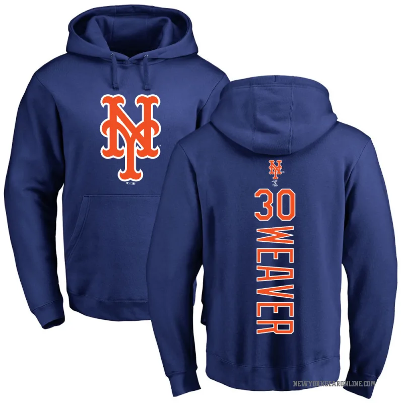 Luke Weaver Men's Royal New York Mets Backer Pullover Hoodie
